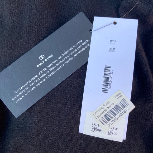 C by Bloomingdales 2-Ply Cashmere Open-Front Cardigan, XL, NWT - Picture 5 of 5